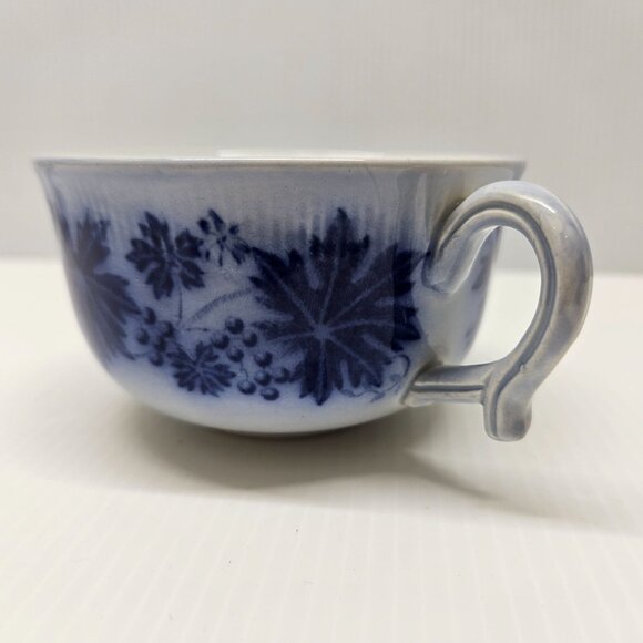 Vintage Vinranka By Gefle Flat Cup and Saucer Set Sweden Flow Blue - Picture 5 of 8